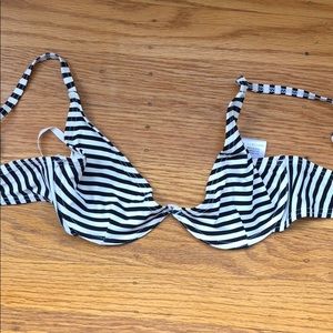 TEE INK striped bikini top